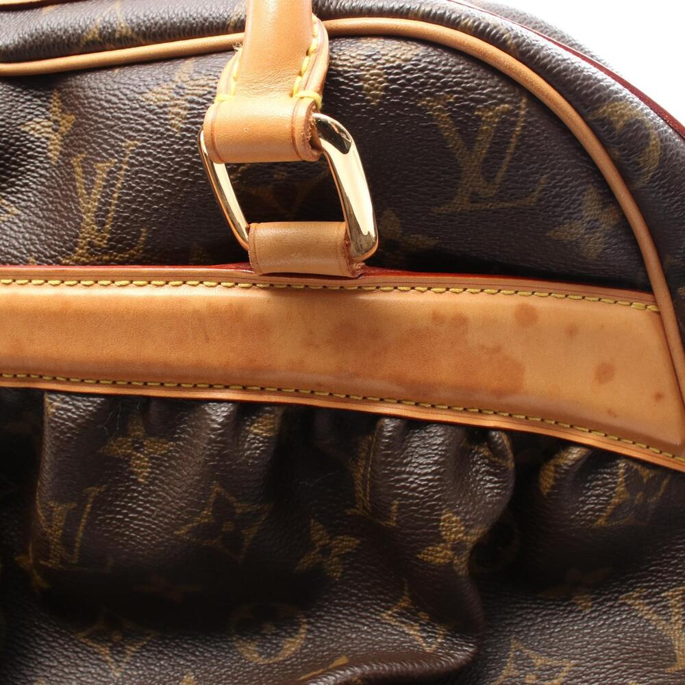 Louis Vuitton Mitsy Handbag Canvas Leather Monogram Brown - Picture 6 of 9